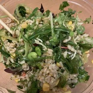 Poke bowl with no fish