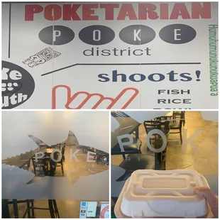 The storefront -- nice wall arts!