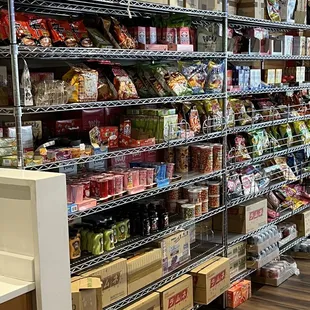 a grocery store filled with food