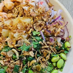 Aloha Bowl (on a bed of mixed greens)