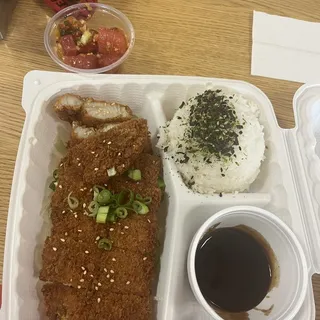 Fish Katsu with Poke