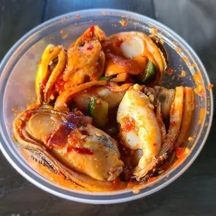 Kimchi Mussels