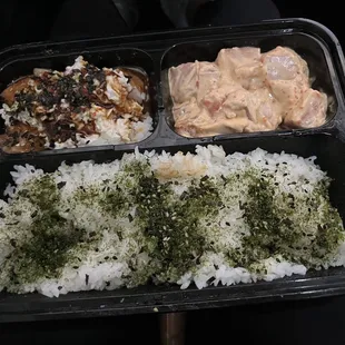 Salmon Poke w/ Rice!