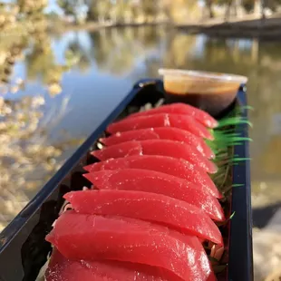 Fresh &amp; buttery sashimi. Amazing quality of bluefin tuna.