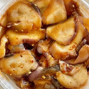Tako Octopus Poke Kim Chi Style 1/2lb.