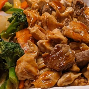 Hibachi Chicken and steak