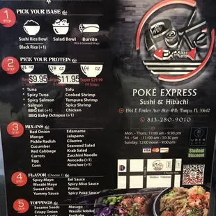 New menu