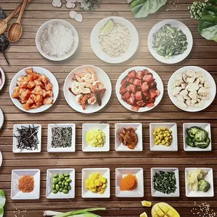 Toppings, Poke Falls Hawaiian, off Hillsborough / Tampa Road &amp; Racetrack Road, Oldsmar / Westchase Area, Tampa Bay