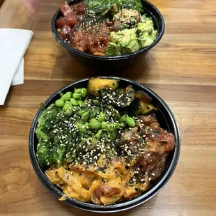 Poke bowls