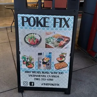 a sign for poke fix