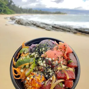 Shoyu ahi poke bowl