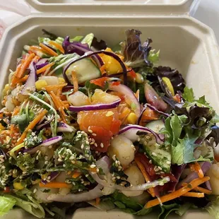 salad poke bowl