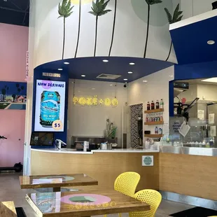 Better look at the decor in store