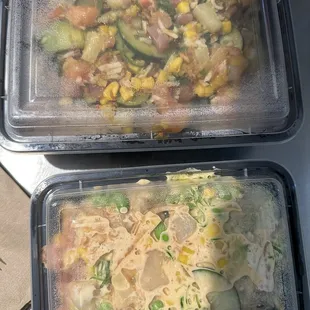 Small and large poke bowl