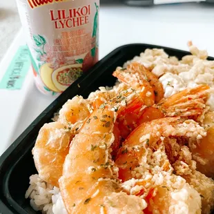 Garlic Shrimp Plate with Mac Salad