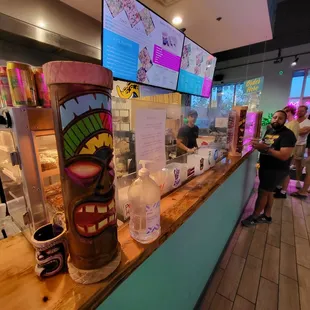 interior, sushi and sashimi