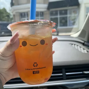 Super cute popping boba tea