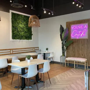 the interior of the restaurant