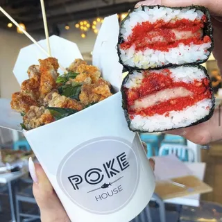 Hot Cheetos Spam Musubi