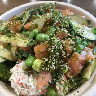 Salmon miso bowl