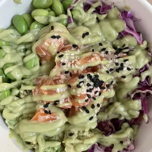 Sunny Salmon Poke Bowl