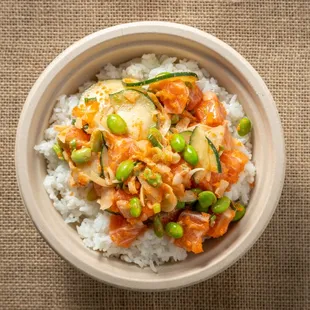 house salmon bowl