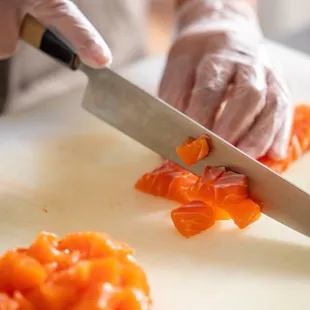 Sustainable, sashimi-grade salmon