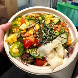 Make your own poke bowl