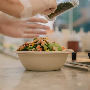 A dash of furikake to complete the bowl