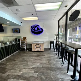 Counter seating inside