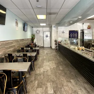 Inside the restaurant