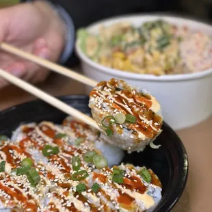 Tuna Roll subbed with salmon