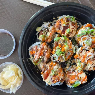Spicy Salmon Roll Party Tray