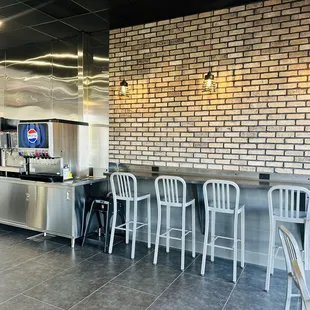 High top eating area