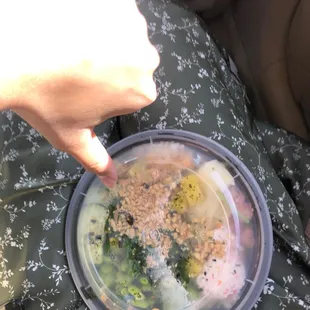 Poke regular bowl $17