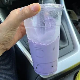 Taro boba milk tea