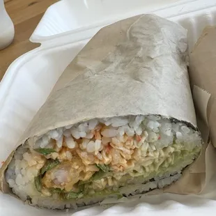 Non-Raw Sushi Burrito