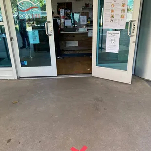 It the lady in the front.