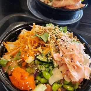 4 protein poke bowl with all the toppings