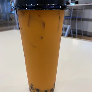 Thai tea boba