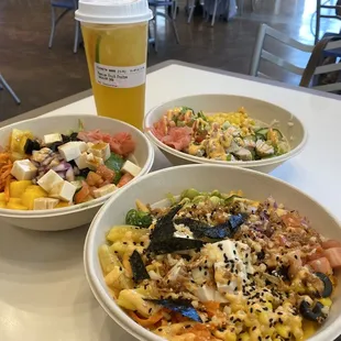 My bowls....  One for me, my daughter and grandma.