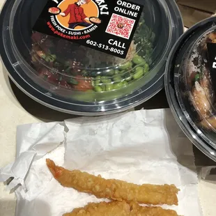 Free Shrimp Tempura with Yelp check in