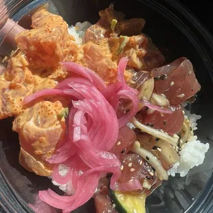 $18 poke bowl. Not worth it.