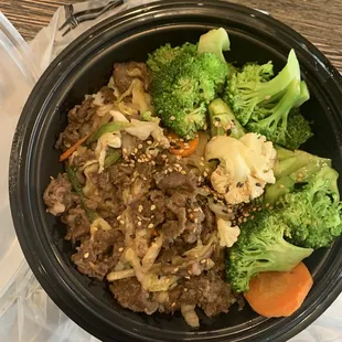 Beef bulgogi bowl.