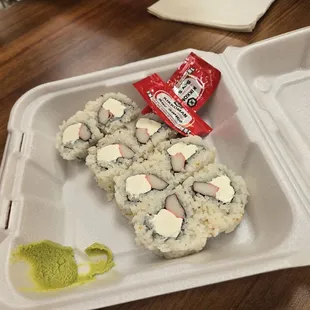 the same sushi without being fried