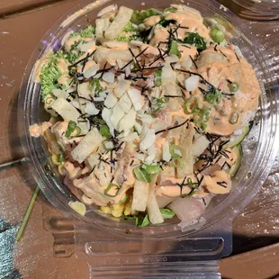 large build your own -- serving size enough to share among three people