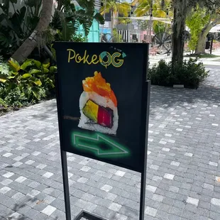 a sign for a sushi restaurant