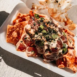 Mini Poke Nachos