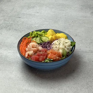 a bowl of food on a table