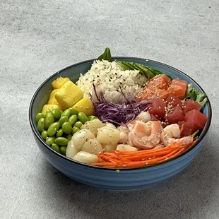 a bowl of food on a table